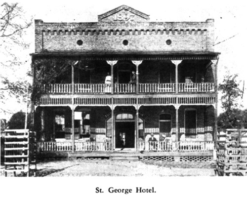 St. George Hotel, constructed in 1897 and torn down in the 1960's. Same site as Trustmark Bank today.